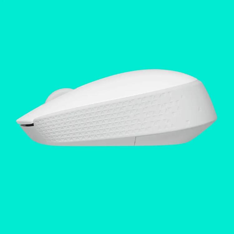 Brezžična optična miška Logitech M171, bela