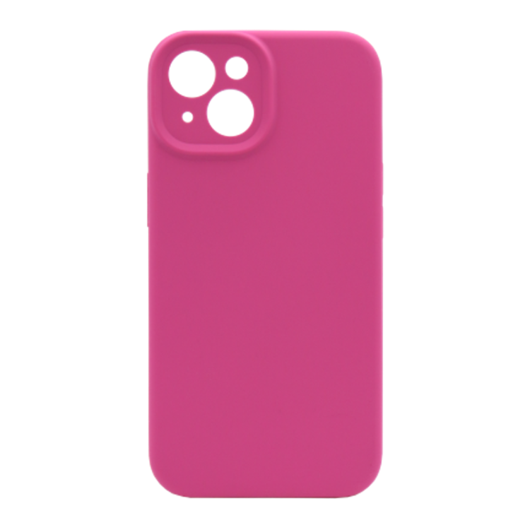 Silikonski ovitek (liquid silicone) za Apple iPhone 15, Soft, temno roza