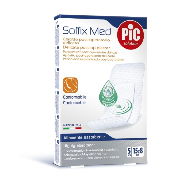 Antibakterijski pooperativni obliž PiC SoffixMed 15x8cm 5X