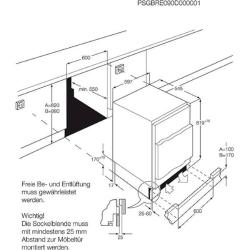 Vgradni podpultni hladilnik Electrolux LFB3AF82R z zamrzovalnim predalom
