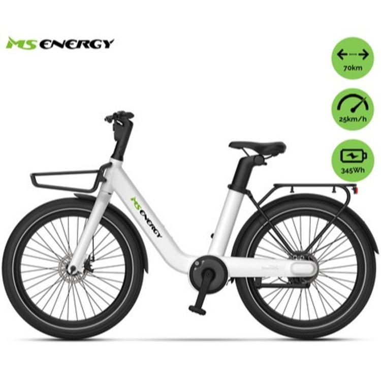 Električno kolo MS Energy Cityzen C102, 24 x 3", 250W motor, belo