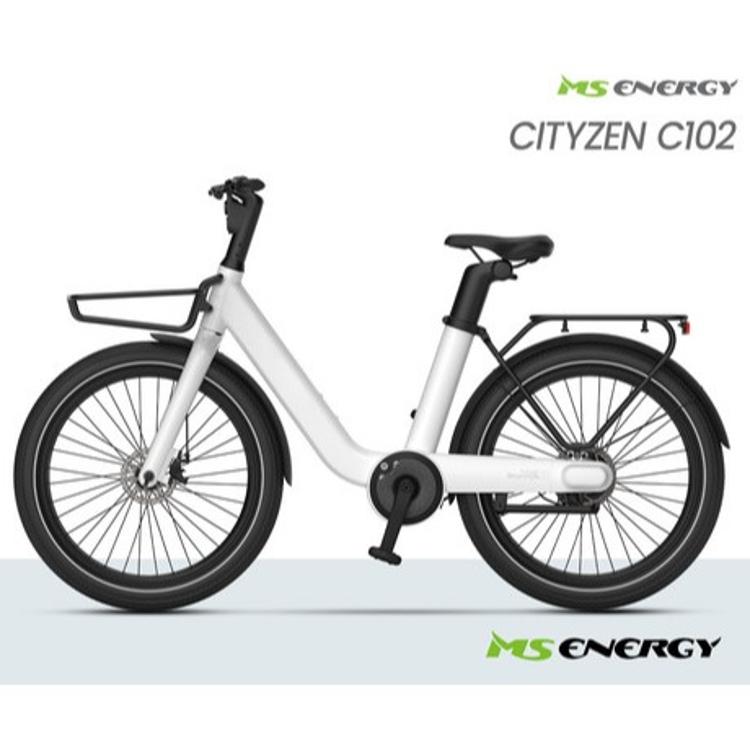 Električno kolo MS Energy Cityzen C102, 24 x 3", 250W motor, belo