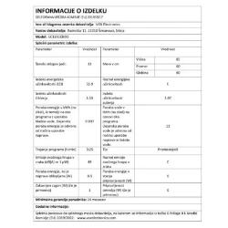 Pomivalni stroj VOX LC 13A1E-B IX E, 13 pogr., 6 programov, inox, 60 cm