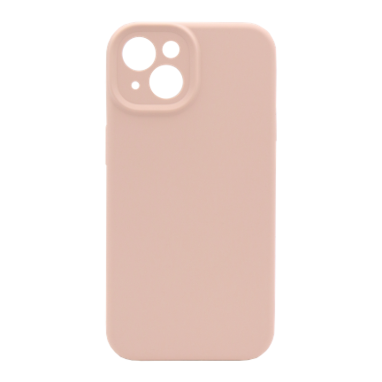 Silikonski ovitek (liquid silicone) za Apple iPhone 15, Soft, peščeno roza
