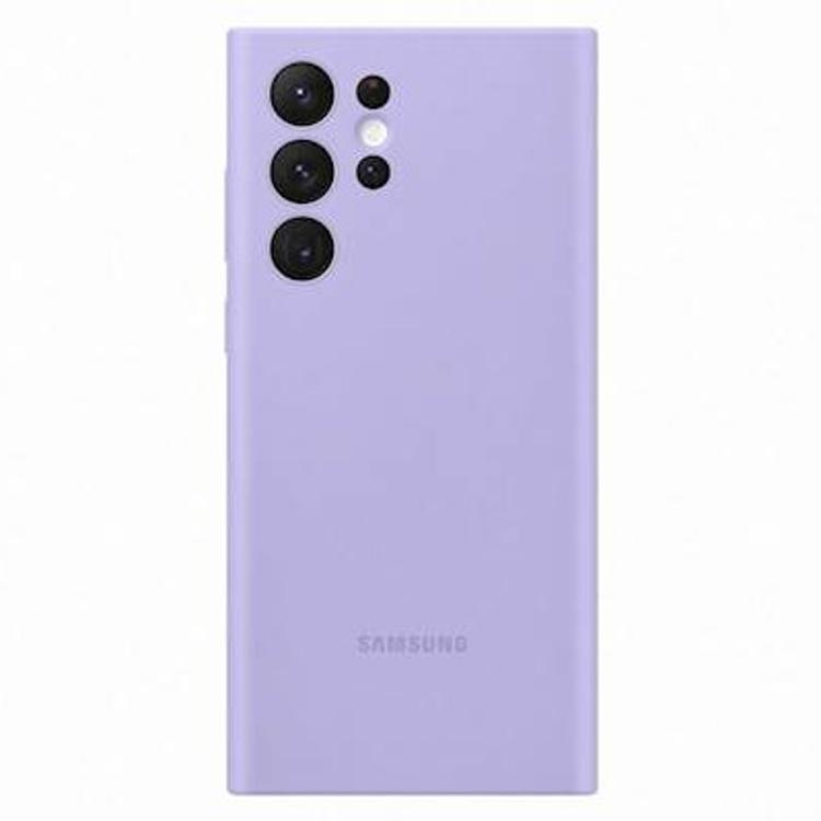 Originalni ovitek Samsung Galaxy S22 Ultra, silikonski, vijolična