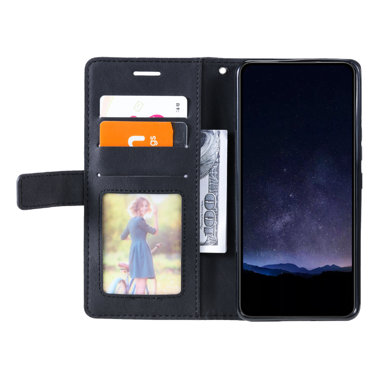 Preklopna torbica za Xiaomi Redmi Note 13, WLGO-Lines, črna
