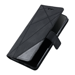 Preklopna torbica za Xiaomi Redmi Note 13, WLGO-Lines, črna