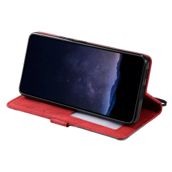 Preklopna torbica za Xiaomi Redmi Note 13 Pro, WLGO-Lines, rdeča
