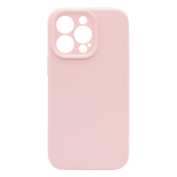 Silikonski ovitek (liquid silicone) za Apple iPhone 14 Pro, Soft, pastelno roza