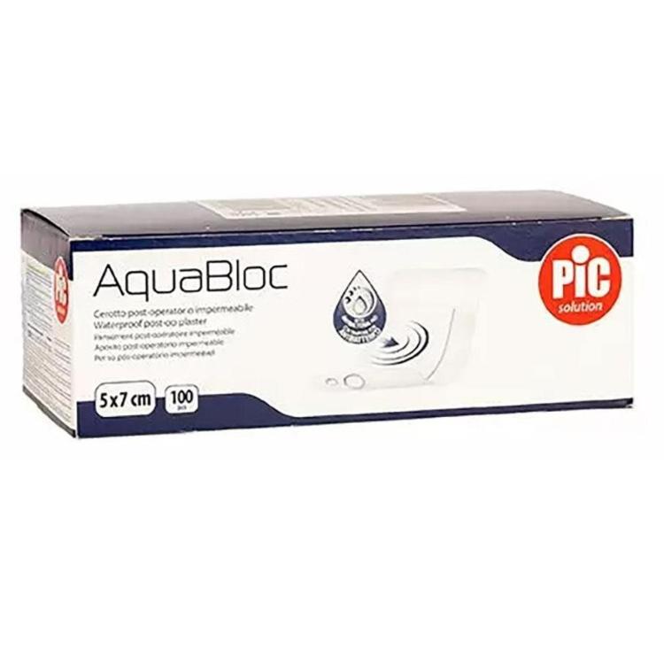 Antibakterijski pooperativni obliž PiC AquaBloc 5 x 7 cm 100x