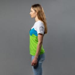Ženska navijaška majica Peak SLW-31P, zeleno-bela, velikost M