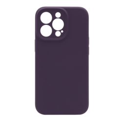 Silikonski ovitek (liquid silicone) za Apple iPhone 14 Pro Max, Soft, temno vijolična