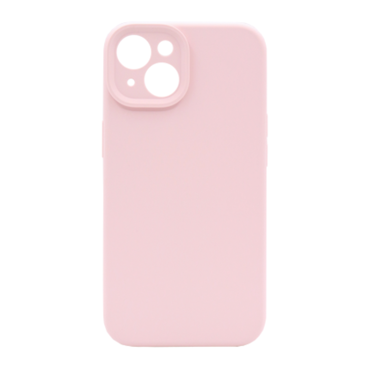 Silikonski ovitek (liquid silicone) za Apple iPhone 15, Soft, pastelno roza