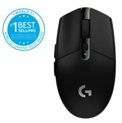 Brezžična miška Logitech G305, gaming, črna