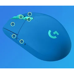 Brezžična miška Logitech G305 Lightspeed, gaming, modra_2