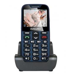 Mobilni telefon EVOLVEO Easyphone XD, telefon za starejše, moder