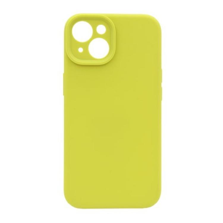 Silikonski ovitek (liquid silicone) za Apple iPhone 13, N-Soft, rumeno-zelena