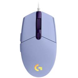 Miška Logitech G102 Lightsync, gaming, vijolična