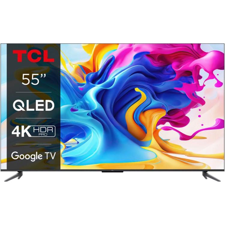 Televizor TCL 55C645 4K Ultra HD, QLED, Smart TV, diagonala 139 cm