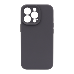 Silikonski ovitek (liquid silicone) za Apple iPhone 14 Pro, Soft, temno siva