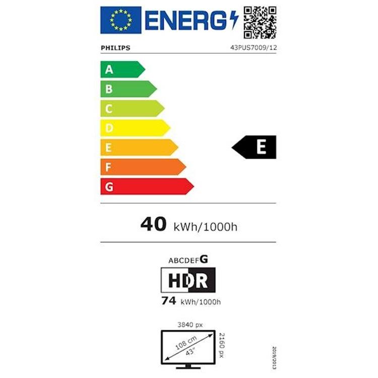 Televizor Philips 43PUS7009, 4K UHD, Smart TV, diagonala 108 cm