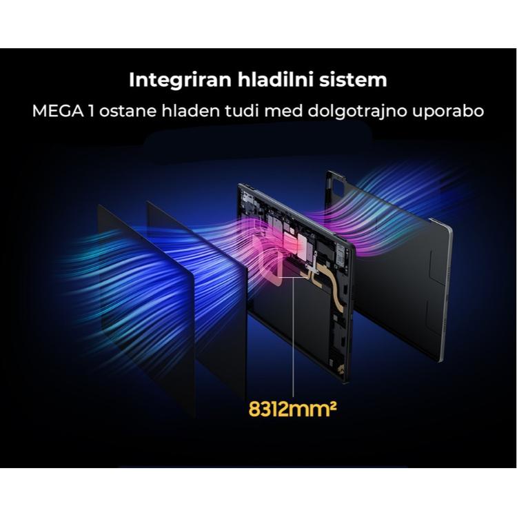 Tablični računalnik BlackView Mega 1, 11.5", 5G, 12GB+256GB, IPS Full HD+, Android 13, WiFi 5, Bluetooth 5.1, GPS, zvočniki, +pisalo, +ovitek, modra