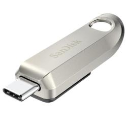 USB-C ključ SanDisk Ultra Luxe 64 GB, 3.2 Gen1, 400 MB/s, srebrna