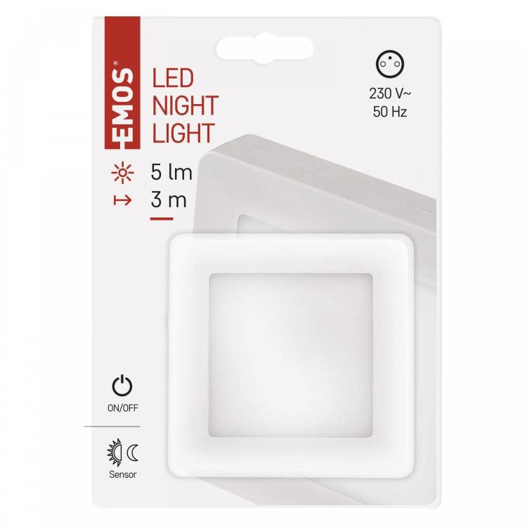 Nočna LED lučka Emos P3316, 230V s fotosenzorjem