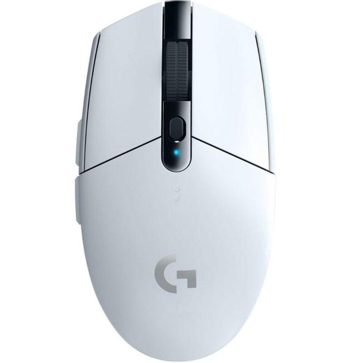 Brezžična miška Logitech G305, gaming, bela