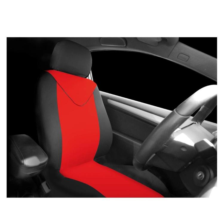 Univerzalna prevleka za avtomobilski sedež Car+, prednja, črna-rdeča_1