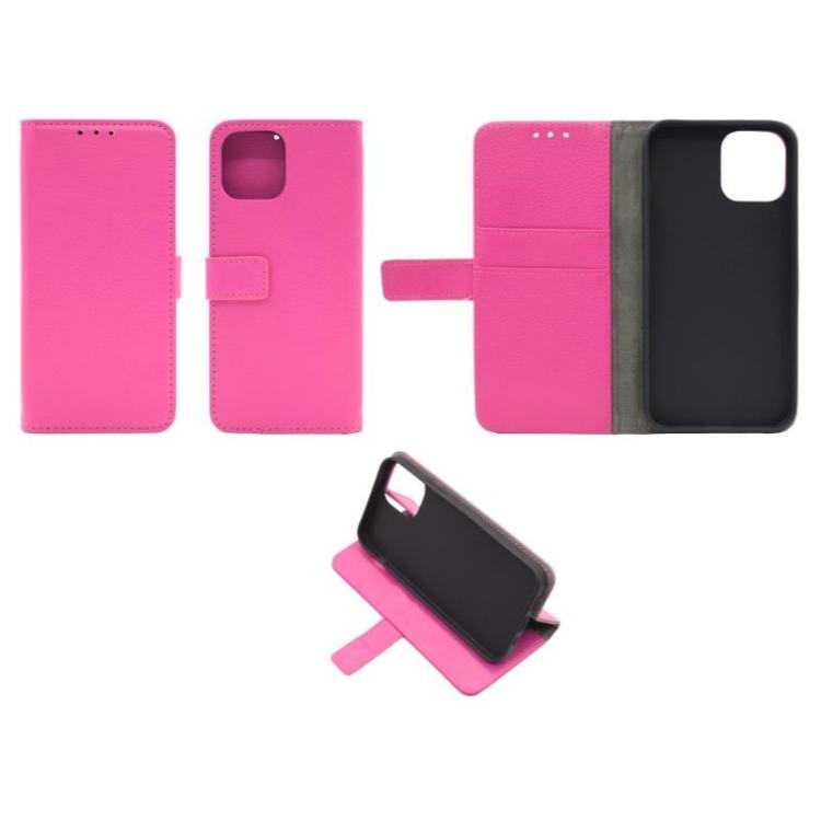 Apple iPhone 12 / 12 Pro, preklopna torbica (WLG), roza_1