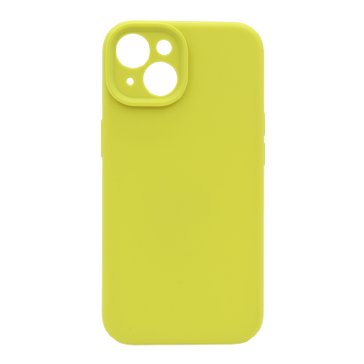 Silikonski ovitek (liquid silicone) za Apple iPhone 14 Plus, Soft, rumeno zelena