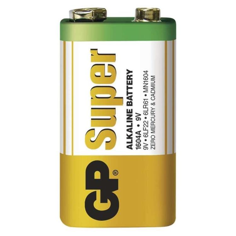 Baterija GP Super 6LR61, alkalna, 9V, 1 folija