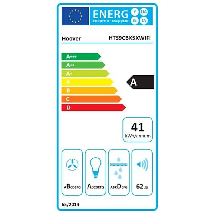 Kuhinjska napa HOOVER HTS9CBK5XWIFI, A, 90 cm