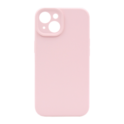 Silikonski ovitek (liquid silicone) za Apple iPhone 15 Plus, Soft, pastelno roza