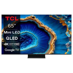 Televizor TCL 65C805 4k Ultra HD, Mini LED, QLED, Smart TV, diagonala 165 cm