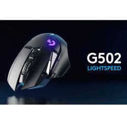 Brezžična miška Logitech G502 LightSpeed, gaming, RGB, črna_1