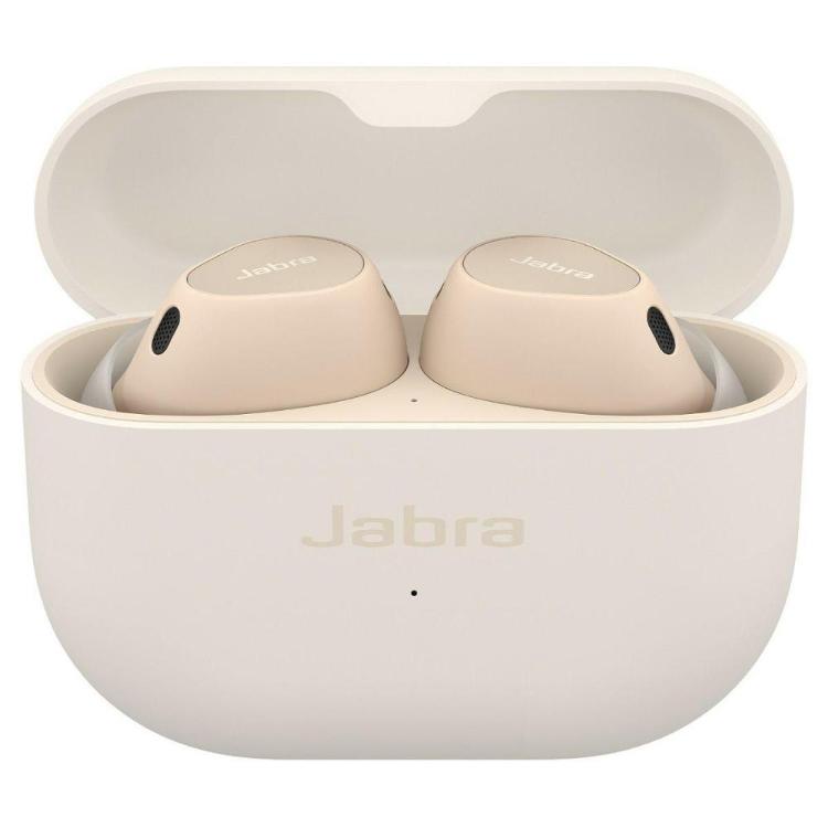 Brezžične slušalke Jabra Elite 10, kremna