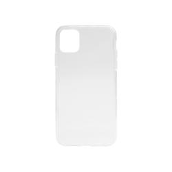 Apple iPhone 11, gumiran ovitek (TPU), belo-prosojen svetleč_1