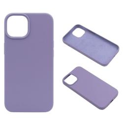 Silikonski ovitek (liquid silicone) za Apple iPhone 14, Soft, Lavender Gray