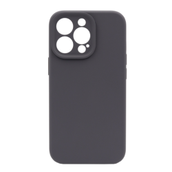 Silikonski ovitek (liquid silicone) za Apple iPhone 14 Pro Max, Soft, temno siva
