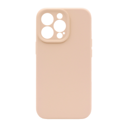 Silikonski ovitek (liquid silicone) za Apple iPhone 15 Pro Max, Soft. peščena roza