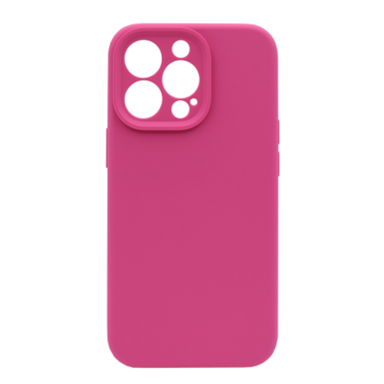 Silikonski ovitek (liquid silicone) za Apple iPhone 15 Pro, Soft, temno roza