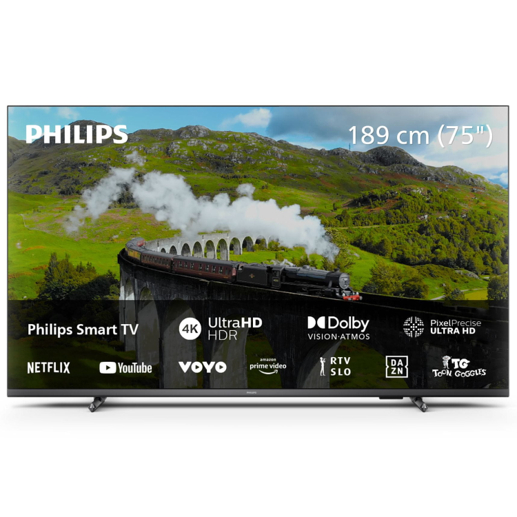 Televizor Philips 75PUS7608 4K UltraHD, Direct LED, Smart TV, diagonala 190 cm