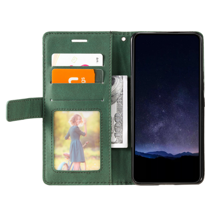 Preklopna torbica za Xiaomi Redmi Note 13 Pro, WLGO-Lines, zelena