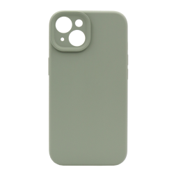 Silikonski ovitek (liquid silicone) za Apple iPhone 14 Plus, Soft, zeleno siva