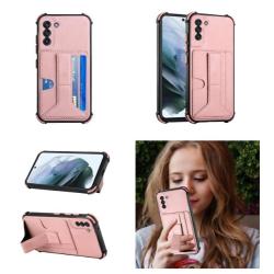 Samsung Galaxy S21 FE, gumiran ovitek z žepkom (TPUL), roza