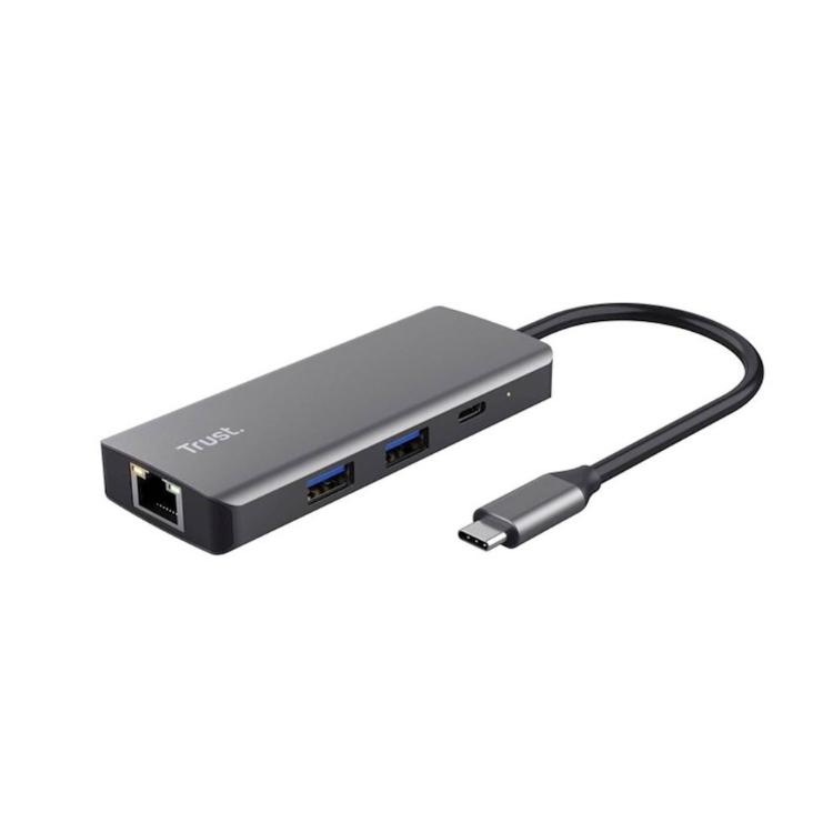 Multiport razdelilnik Trust Dalyx, 6 v 1, USB - C