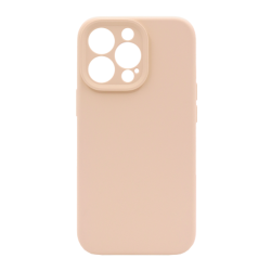Silikonski ovitek (liquid silicone) za Apple iPhone 15 Pro, Soft, peščeno roza